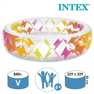 Купить Intex Детский надувной бассейн 229х56см с цветными вставками, 840л-2.png